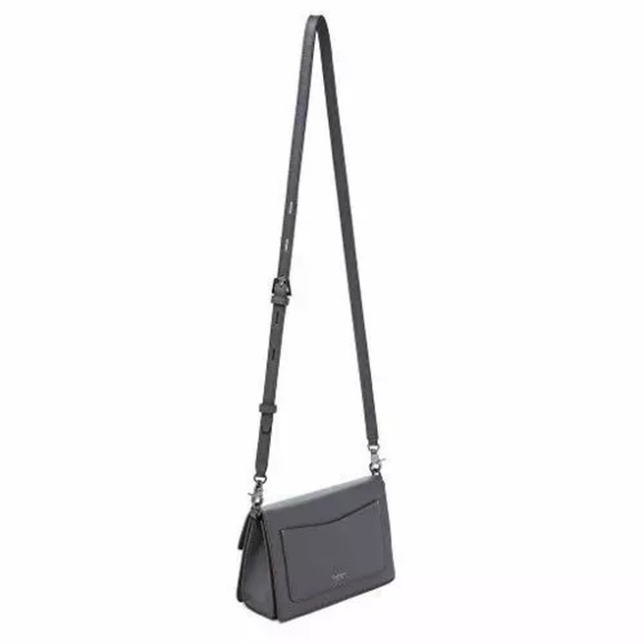 NWT Botkier Astor Square Woman's Leather Cross Body Smoke Color MSRP: $198.00 - Picture 4 of 6